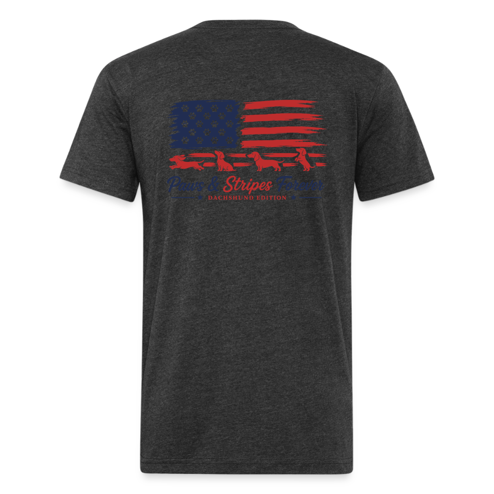 wiener Fitted Cotton/Poly T-Shirt by Next Level - heather black